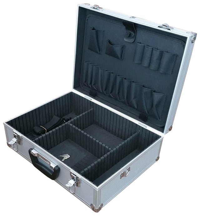 MALETIN ORGANIZADOR HERRAMIENTAS ALUMINIO 46X33X15CM