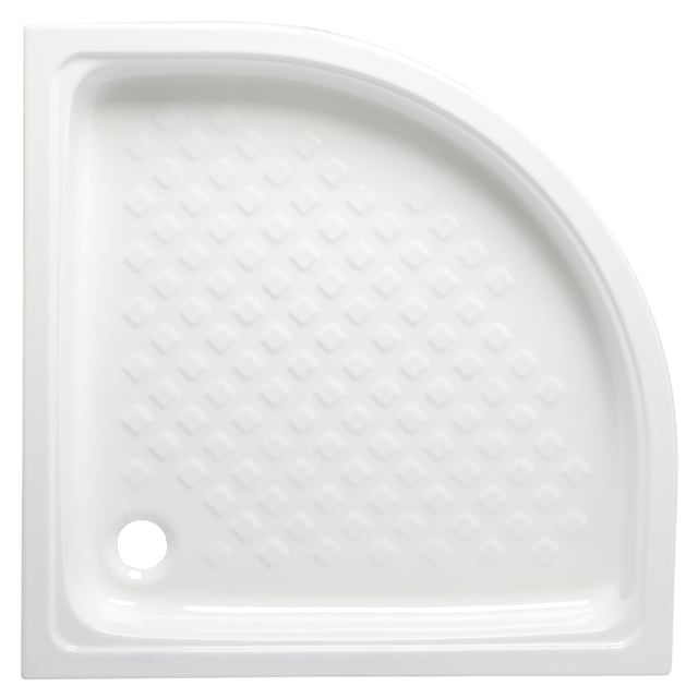 PLATO DE DUCHA CERAMICO 1/4 CIRCULO BLANCO 90X90CM