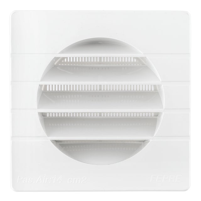 REJILLA DE VENTILACION EMPOTRABLE PLASTICO 12.5 X 12.5 CM