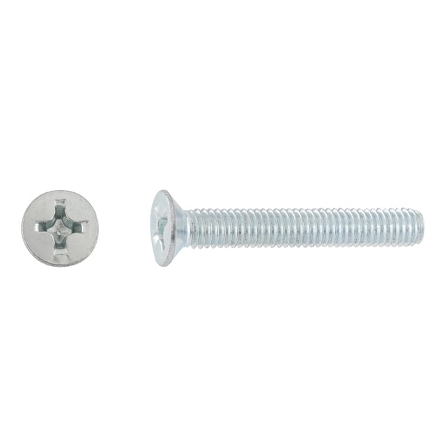 TORNILLOS MÉTRICOS AVELLANADOS PARA METAL CINCADOS 6X40MM. 200UDS