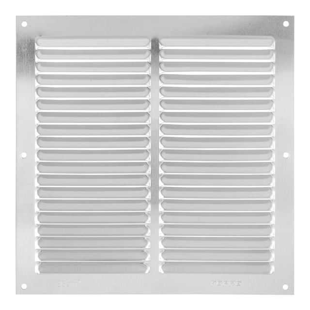 REJILLA DE VENTILACION SOBREPONER ALUMINIO BRUTO 20 X 20 CM ESPESOR 0.6  MM