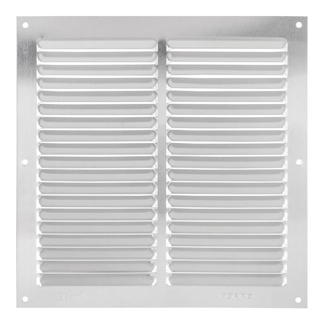 REJILLA DE VENTILACION SOBREPONER ALUMINIO BRUTO 20 X 20 CM ESPESOR 0.6  MM - 1