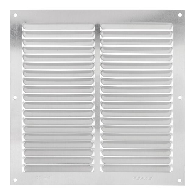REJILLA DE VENTILACION SOBREPONER ALUMINIO BRUTO 20 X 20 CM ESPESOR 0.6  MM