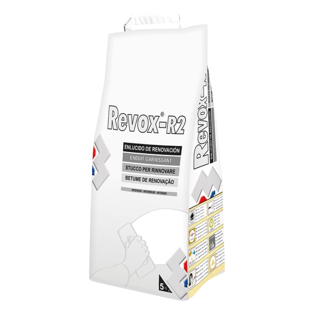 PLASTE EN POLVO CAPA GRUESA 5KG REVOX R-2 2 HORAS