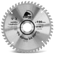 DISCO DE WIDIA CORTE LAMINADOS FINO 190MM Z48 STAYER - 1