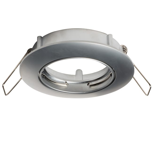 ARO DE EMPOTRAR CIRCULAR BASCULANTE GU10 CROMO MATE - 1