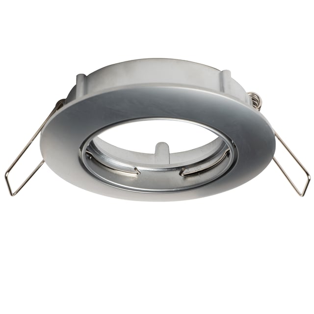 ARO DE EMPOTRAR CIRCULAR BASCULANTE GU10 CROMO MATE