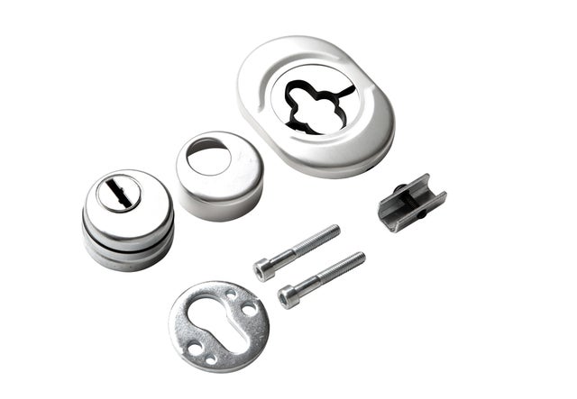 ESCUDO PROTECTOR CORTO OVALADO PLATA DIERRE