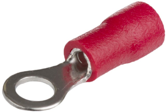 50 UD TERMINAL REDONDO ROJO 1.5/4MM