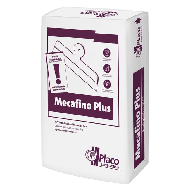 YESO DE TERMINACIÓN PLACO MECAFINO PLUS 17 KG - 1