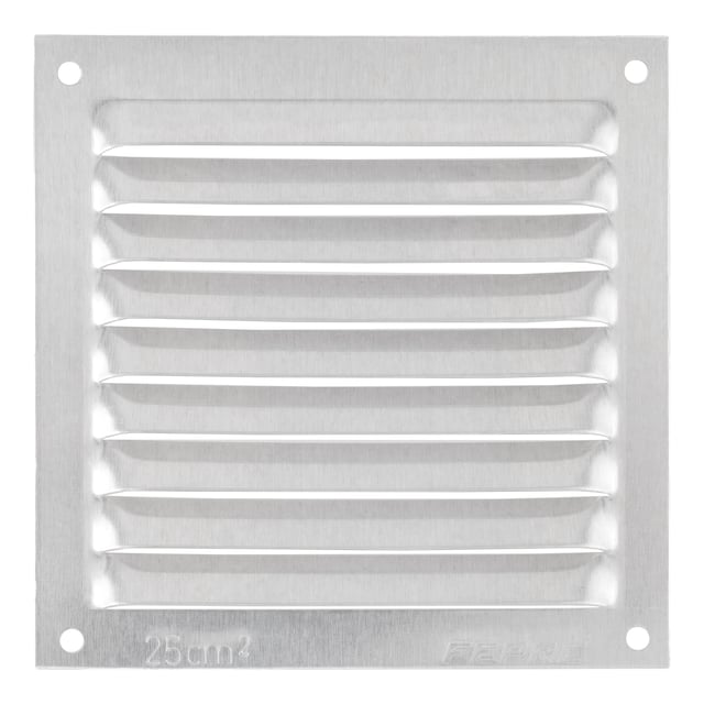 REJILLA DE VENTILACION SOBREPONER ALUMINIO BRUTO 10 X 10 CM ESPESOR 0.6  MM