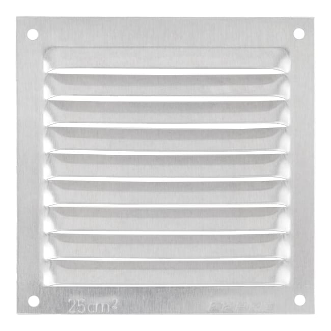 REJILLA DE VENTILACION SOBREPONER ALUMINIO BRUTO 10 X 10 CM ESPESOR 0.6  MM - 1