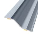 PERFIL TRANSICIÓN SUELO DESNIVEL ADHESIVO ALUMINIO ESTRIADO PLATA 90CM - 1