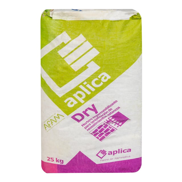 MORTERO IMPERMEABLE APLICA DRY 25 KG