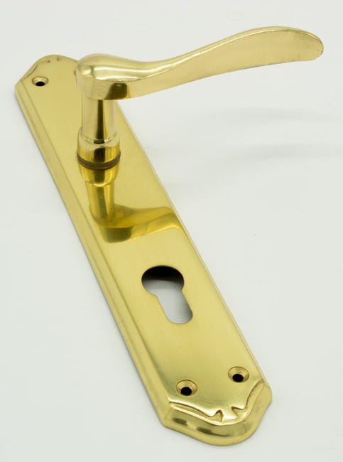 JUEGO DE MANILLA PLACA CON BOCALLAVE 85 MM LATON 2000 - 1