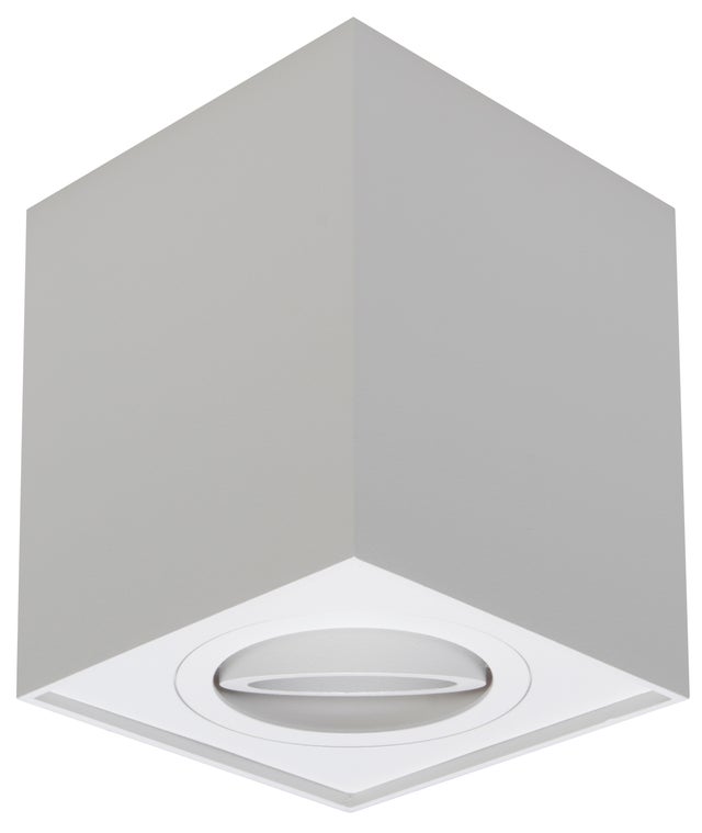 ARO DE SUPERFICIE ALTO CUADRADO BASCULANTE BLANCO GU10