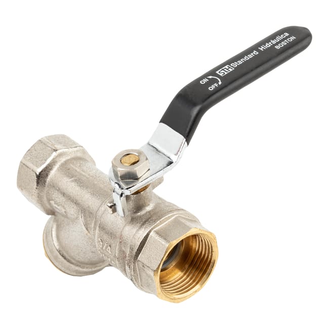 VÁLVULA ESFERA CON FILTRO + RETENCIÓN Ø3/4