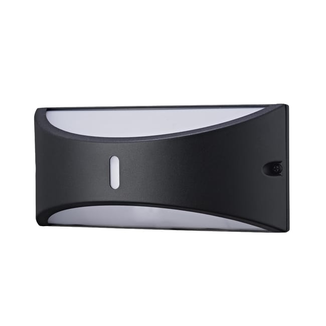 APLIQUE DE PARED LED EXTERIOR 10W NEGRO IP54 CENTA - 1