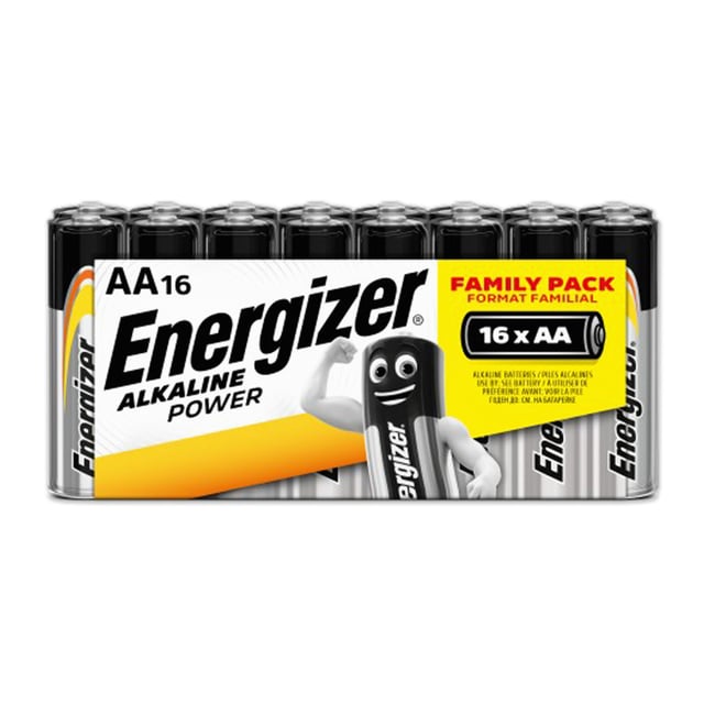 16 ALCALINAS ENERGIZER CLASICA AA