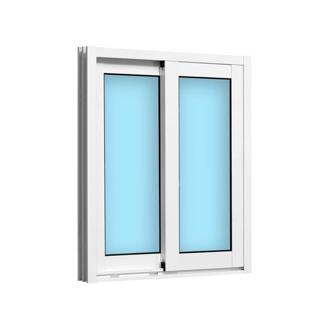 VENTANA ALUMINIO CORREDERA BLANCA 60X70CM
