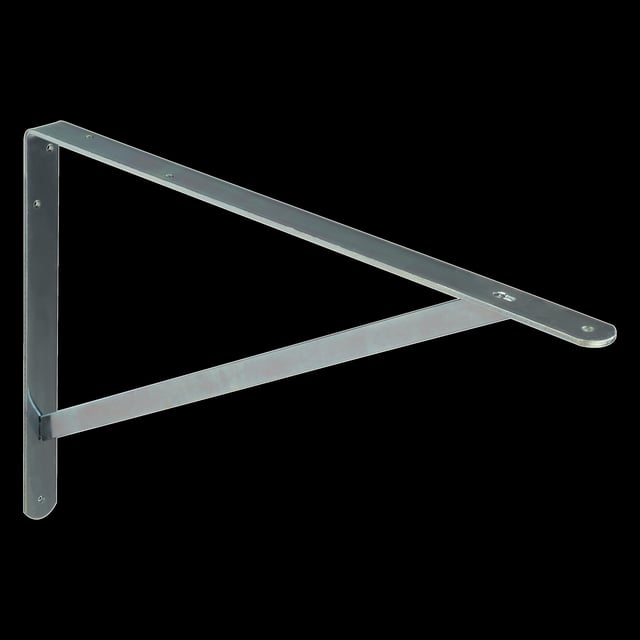 ESCUADRA METALICA PARA BALDA REFORZADA DOLMEN PLATA 323 X 500  MM