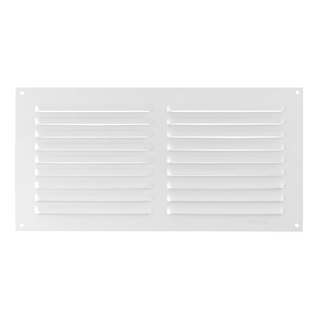 REJILLA DE VENTILACION SOBREPONER ALUMINIO BLANCO 15 X 30 CM ESPESOR 0.6  MM