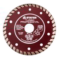 DISCO DE DIAMANTE AMOLADORA CORTE GENERAL DE OBRA BANDA CONTÍNUA TURBO 125MM STAYER - 1