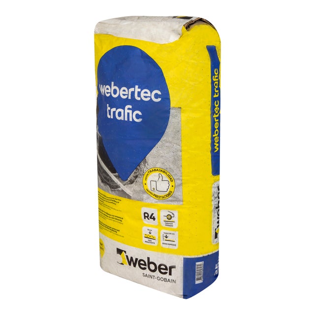 MORTERO MICROHORMIGÓN RÁPIDO WEBERTEC TRAFIC 25 KG