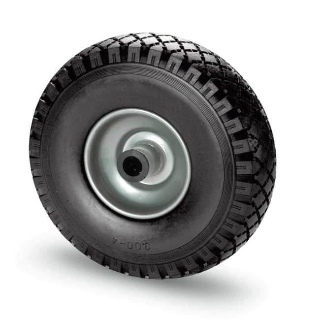 RUEDA CARRETILLA 260 MM IMPINCHABLE HASTA 150KG LLANTA METAL - 1