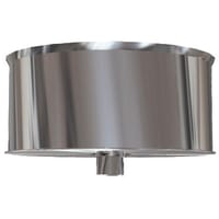 TAPÓN CON PURGA INOXIDABLE PARED SIMPLE 150MM  - 1