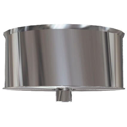 TAPÓN CON PURGA INOXIDABLE PARED SIMPLE 150MM  - 1