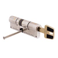 CILINDRO ALTA SEGURIDAD ANTIROTURA Y ANTIBUMPING 40 X 50 MM. NÍQUEL HSK YALE - 1