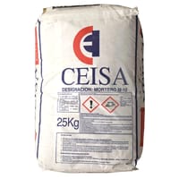 MORTERO ESPECIAL ENLUCIDOS M-10 CEISA 25 KG GRIS - 1