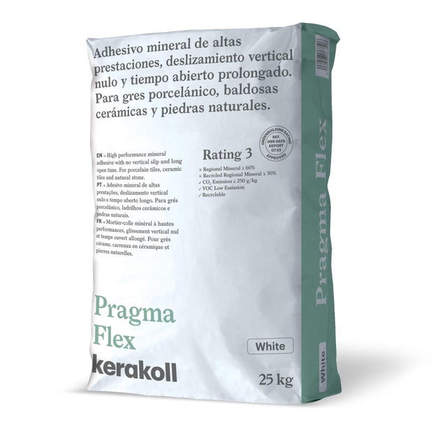CEMENTO COLA PRAGMA FLEX 25KG BLANCO