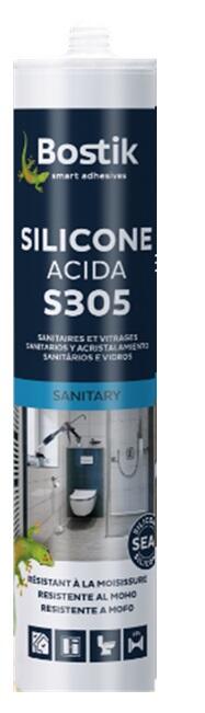 SILICONA ACIDA PARA BAÑOS Y COCINAS 280ML MARRON