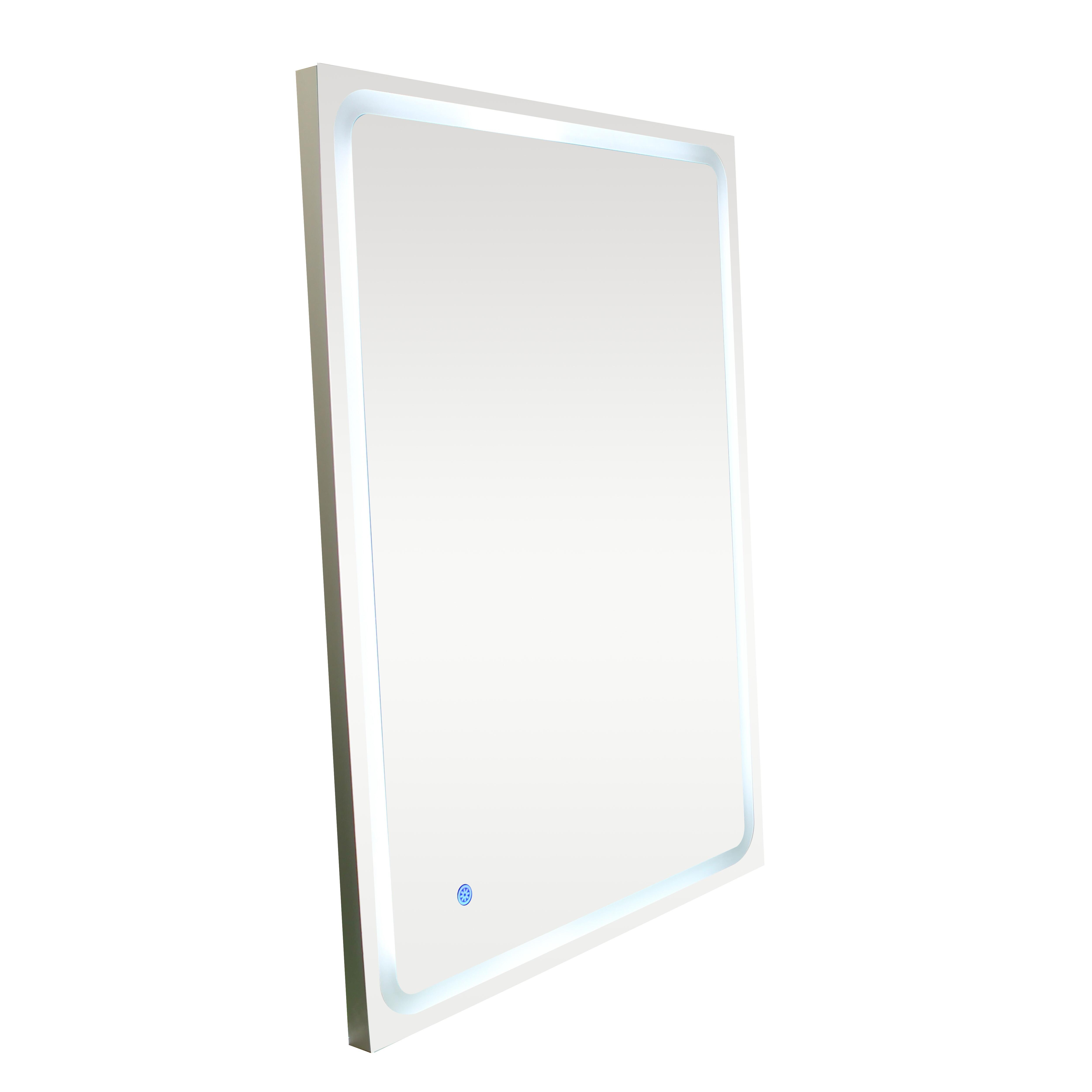 ESPEJO DE BAÑO CON LUZ LED MARC 80X80CM - 2