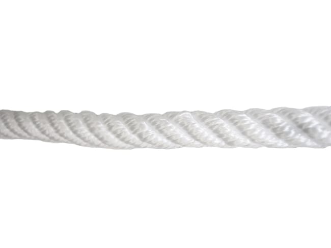 CUERDA POLIESTER CABLEADA 14MM. 1M BLANCO ROMBULL - 1