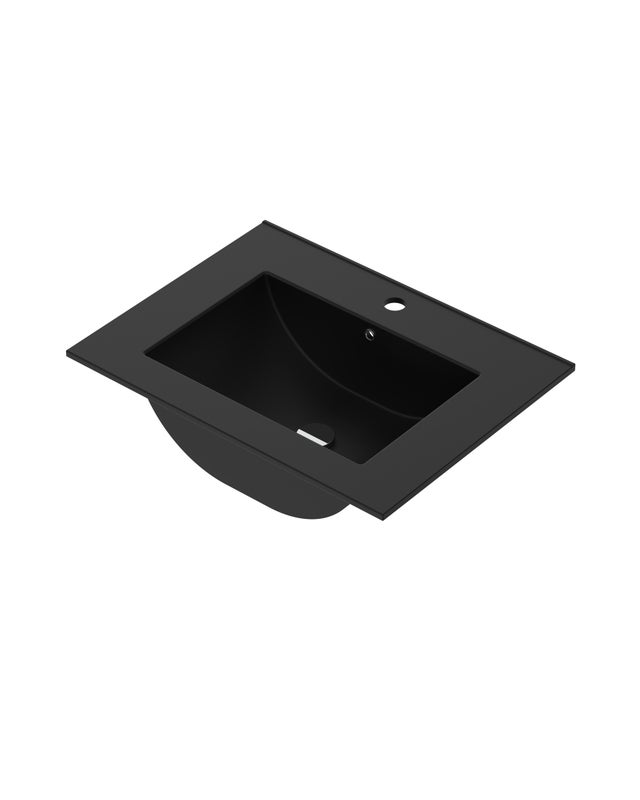 LAVABO DE ENCIMERA 61CM NEGRO MATE