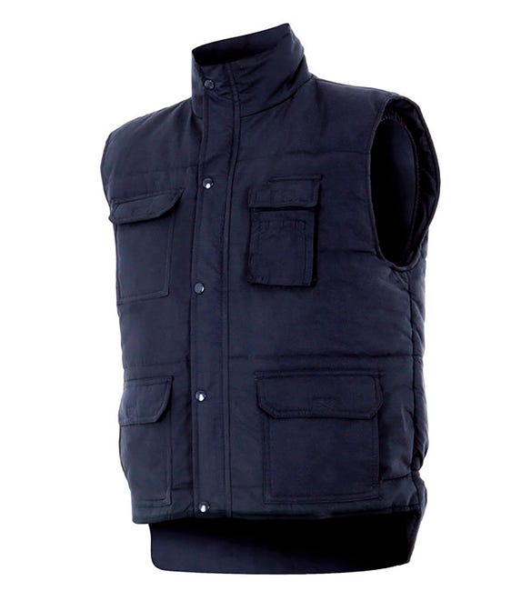 CHALECO MULTIBOLSILLOS ACOLCHADO AZUL TALLA M VELILLA 108 - 1