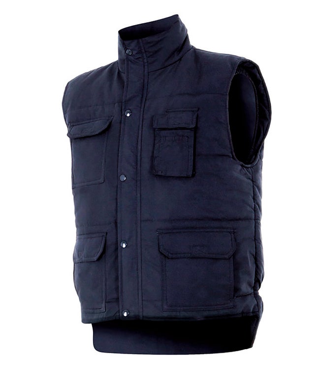 CHALECO MULTIBOLSILLOS ACOLCHADO AZUL TALLA XL VELILLA 108