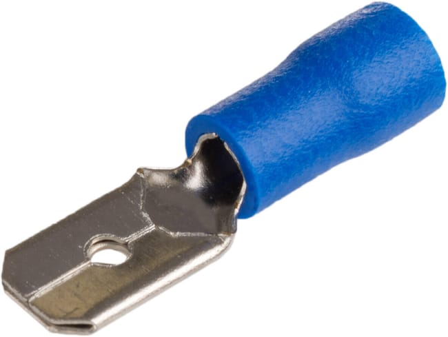 50 UD TERMINAL FASTON MACHO AZUL 2.5 MM - 1