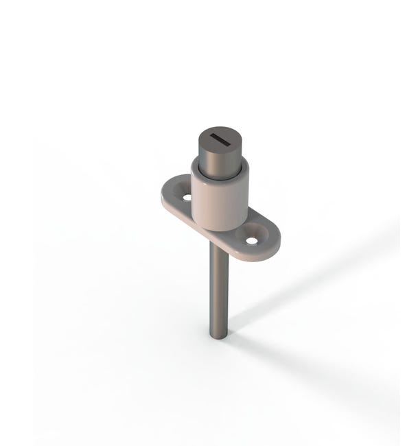 CIERRE CENTRAL SENCILLO CON LLAVE BLANCO - 1