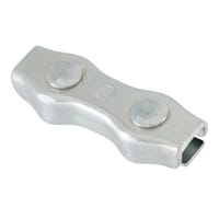 SUJETACABLE PLANO DOBLE GALVANIZADO 3 MM. 8 UDS - 1