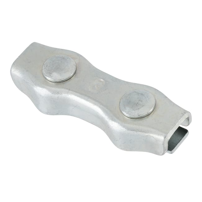 SUJETACABLE PLANO DOBLE GALVANIZADO 3 MM. 8 UDS - 1