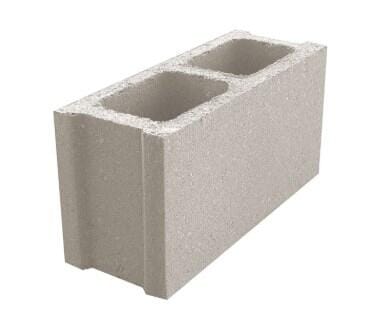 BLOQUE DE HORMIGÓN TAPADO GRIS 39X19X19 CM  - 1