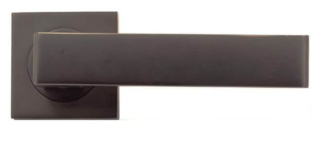 JUEGO DE MANILA ROSETA ALUMINIO CUADRADA MOD 6017 NEGRO-NIQUEL