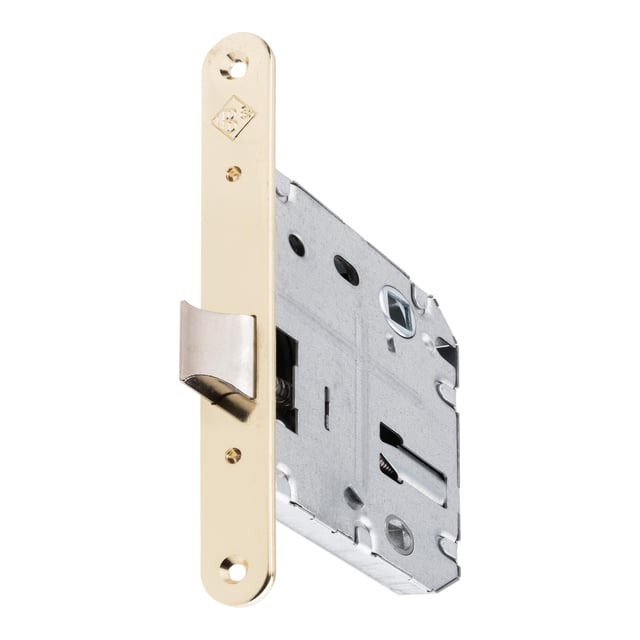 PICAPORTE UNIFICADO 50  MM. CANTO REDONDO 70  MM. LATONADO