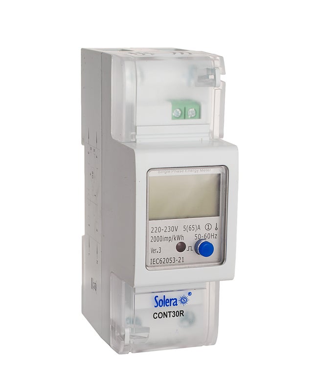CONTADOR DE ENERGÍA DIGITAL MONOFÁSICO 30A FUNCIÓN RESSET