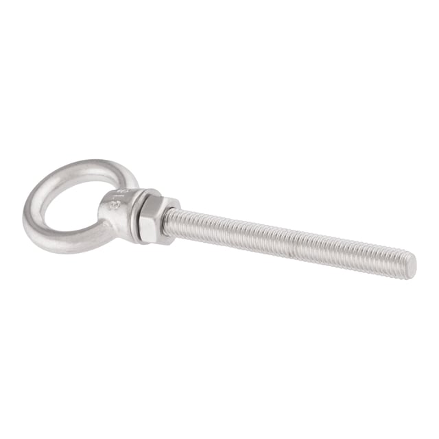 ANILLA BULON CON TUERCA Y ARANDELA M 6 ACERO INOXIDABLE. 2 UDS