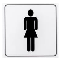 SEÑAL ADHESIVA ASEO FEMENINO 1UD - 1
